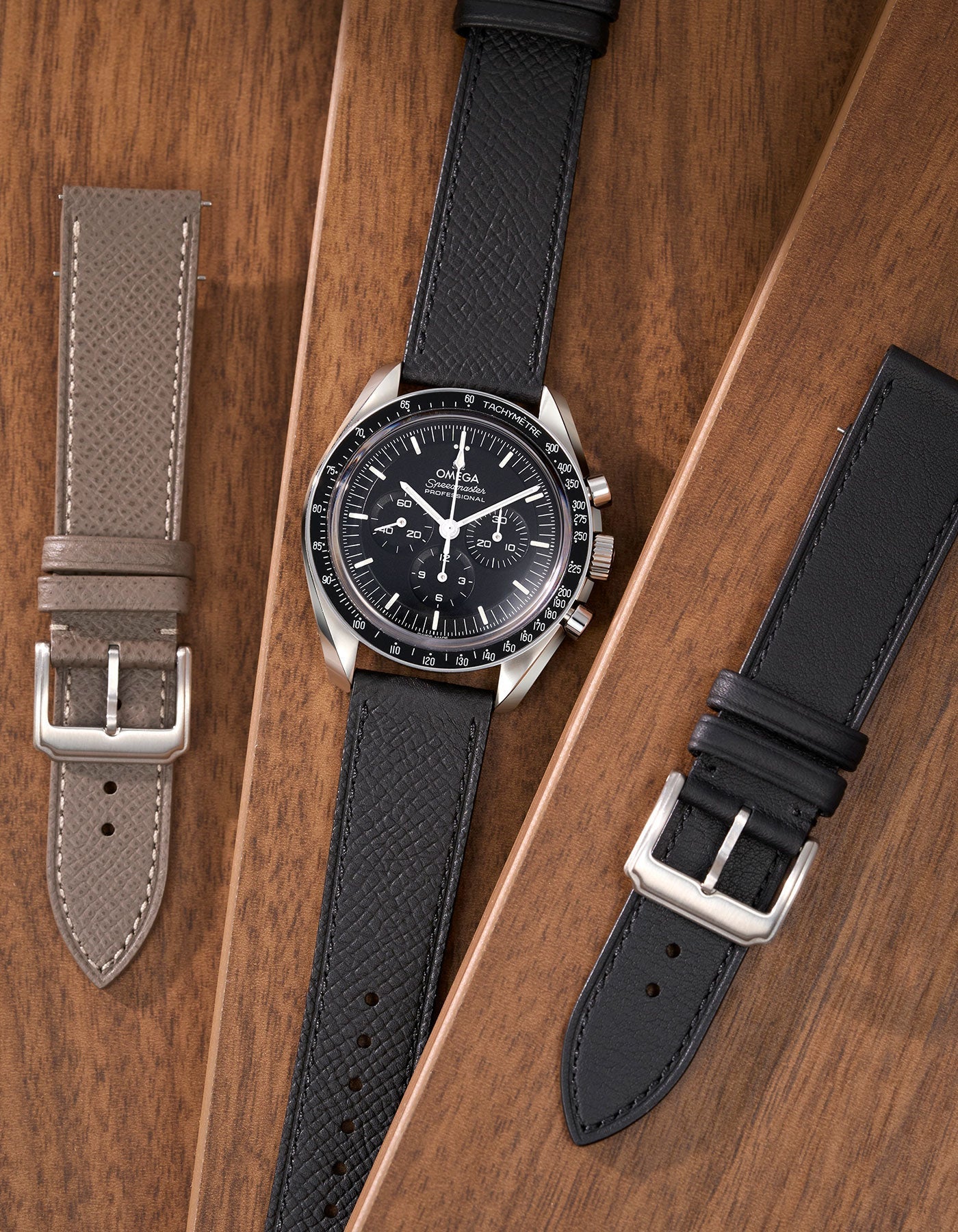 Black Epsom Leather Strap 17mm-21mm
