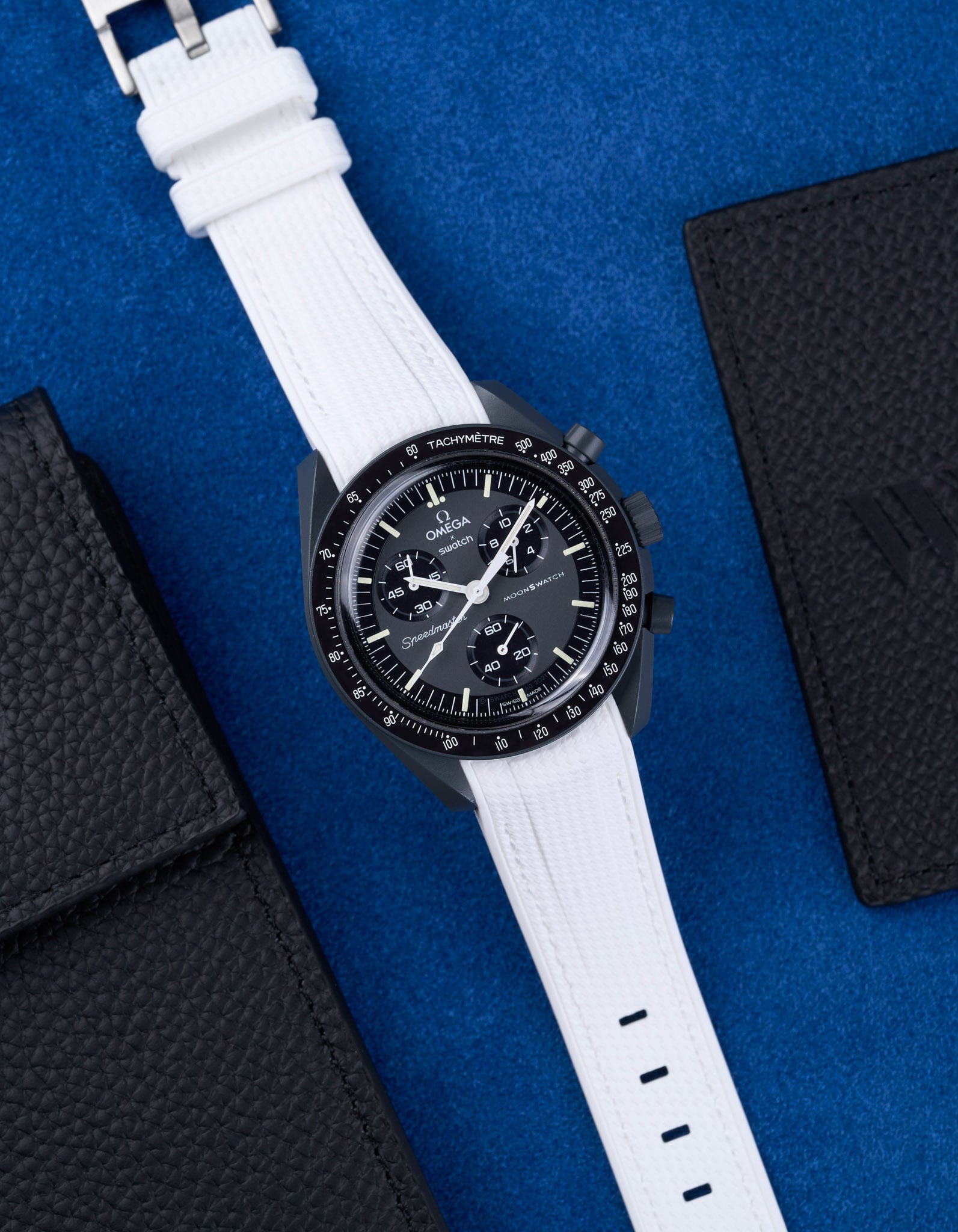 Curved Vertech Rubber Strap - White
