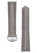 Carrera 39mm Grey Perforated Leather Strap