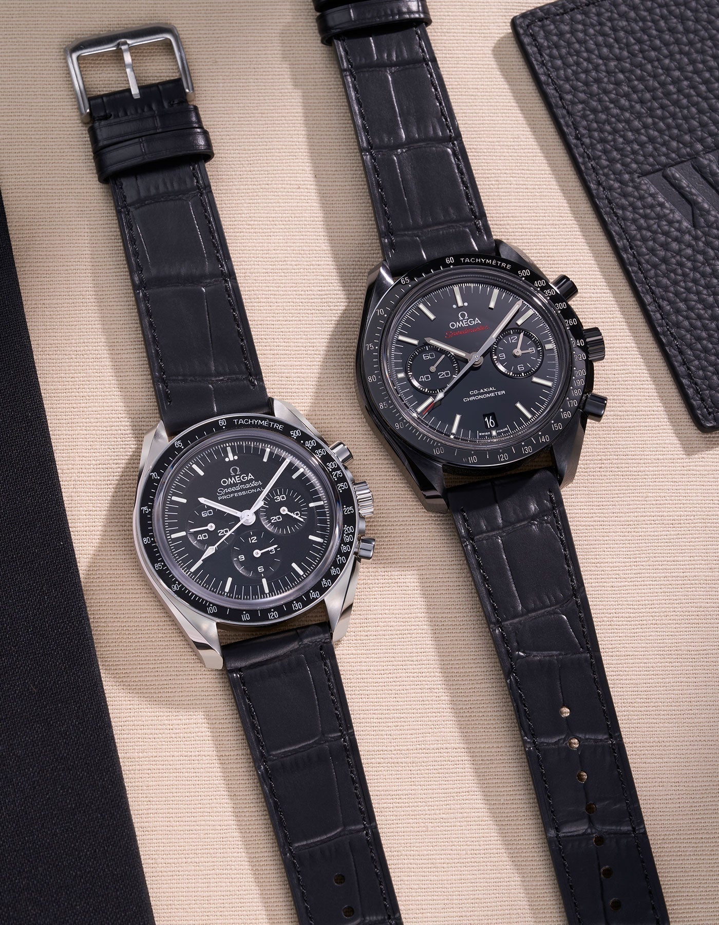 Black Embossed Alligator Leather Strap 18mm-21mm