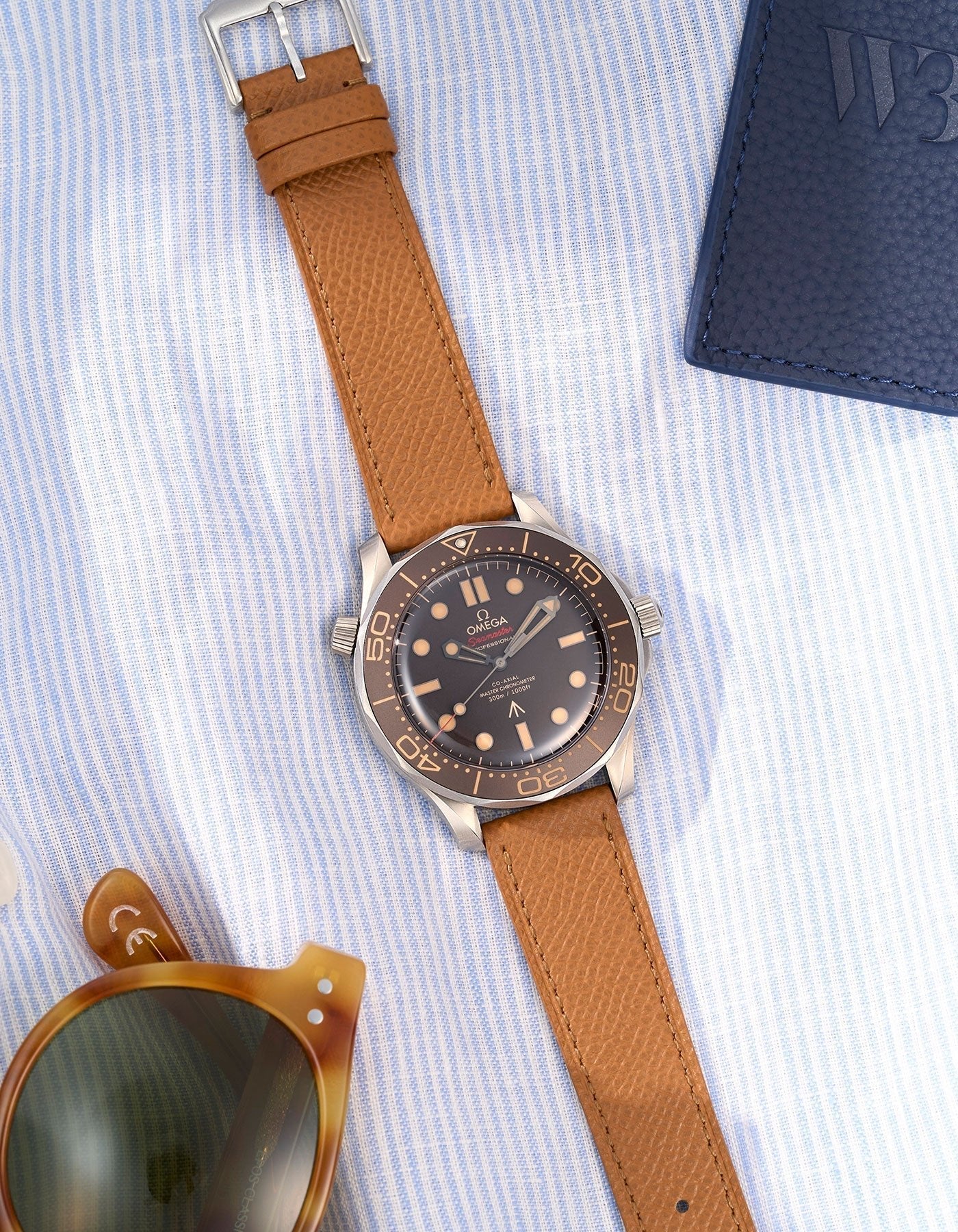 Brown Epsom Leather Strap 17mm-21mm