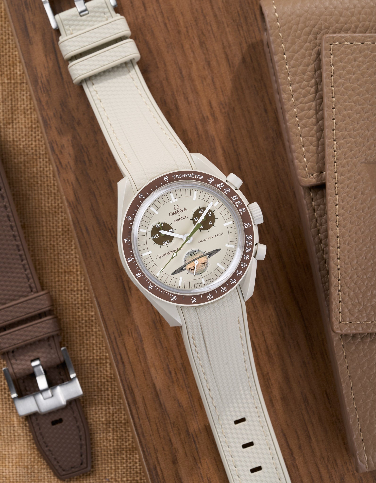 Curved Vertech Rubber Strap - Beige