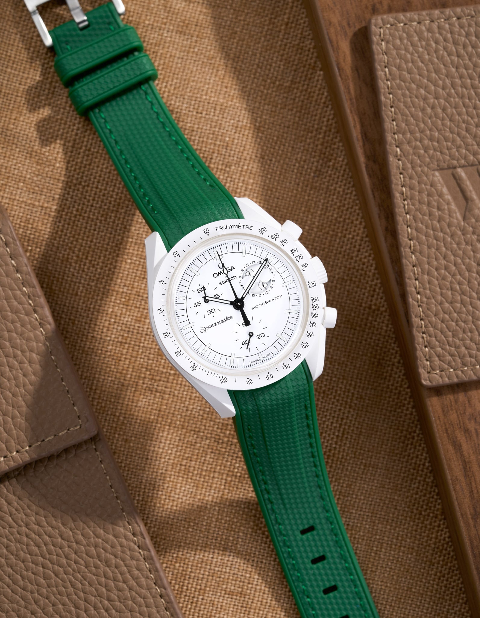 Curved Vertech Rubber Strap - Green