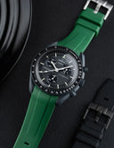 Curved Rubber Strap - Green - OM Luxury