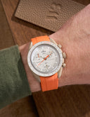 Bracelet en caoutchouc incurvé - Orange