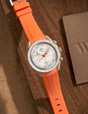 Bracelet en caoutchouc incurvé - Orange
