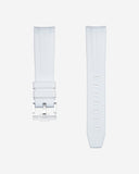 Bracelet en caoutchouc incurvé - Blanc