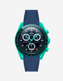 MoonSwatch Mission On Earth - Polar Lights Watch (Rubber Strap)