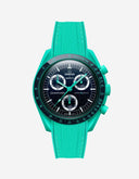 MoonSwatch Mission On Earth - Polar Lights Watch (Rubber Strap)